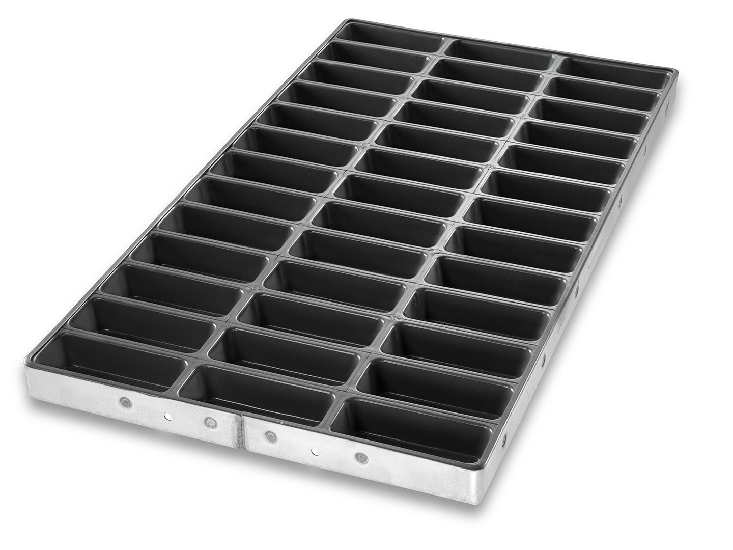 Molde rectangular para mini pasteles con moldes sin costura – DuraShield®