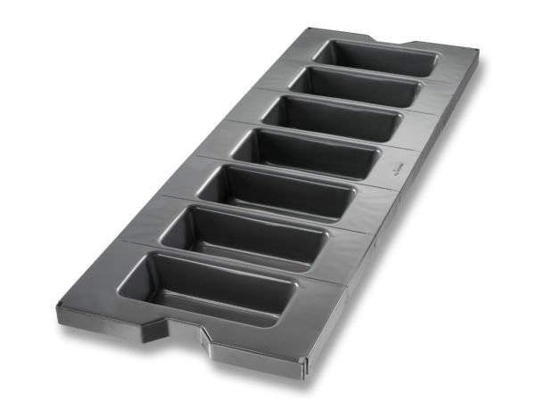 7-in-Line Seamless Auto-Bake Bread Pan – DuraShield® Coating