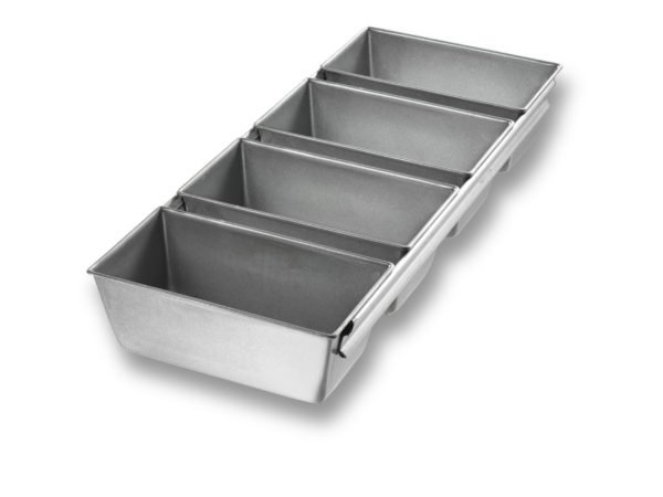 3-in-Line Open Top Bread Pan - AMERICOAT® Coating