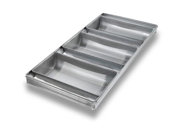 3-in-Line Miche Rye Bread Pan – AMERICOAT® Coating