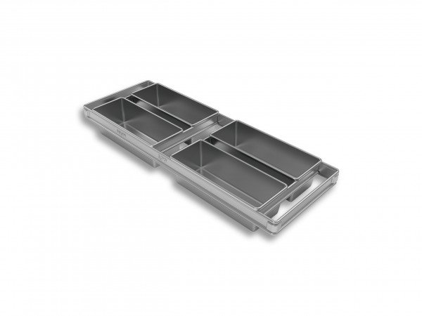 Bloque 4 Moldes Altos Premium de 800 g para Pan