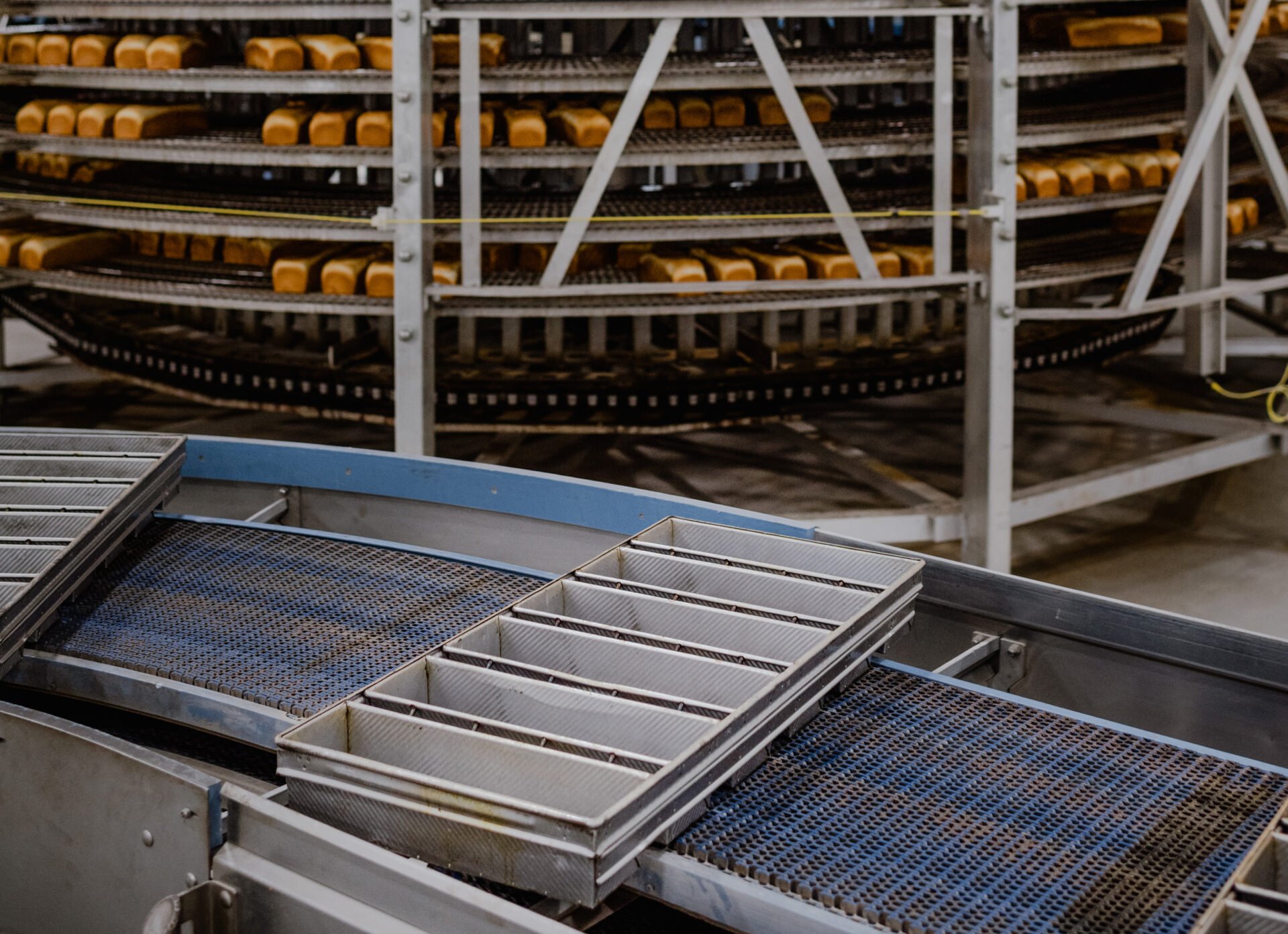 Pans on Bakery Line