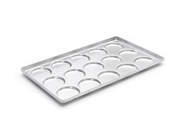 5" Hamburger Bun Tray with 15 Moulds