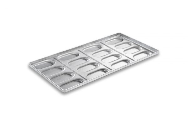 Oval Sandwich Roll Tray with 16 Moulds