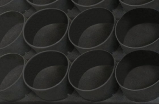 An English Muffin pan coated with OptiShield