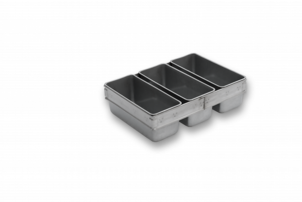 3-in-Line 800 Gram Sandwich Bread Tin – AMERICOAT® Coating