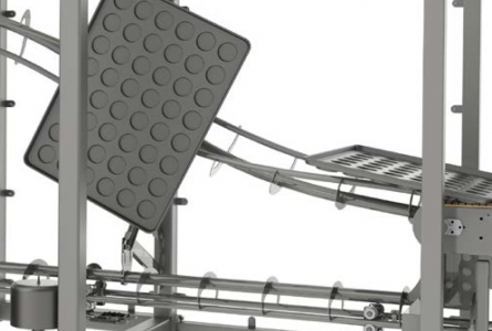 Continuous, inverting conveyor Continuous, inverting conveyor